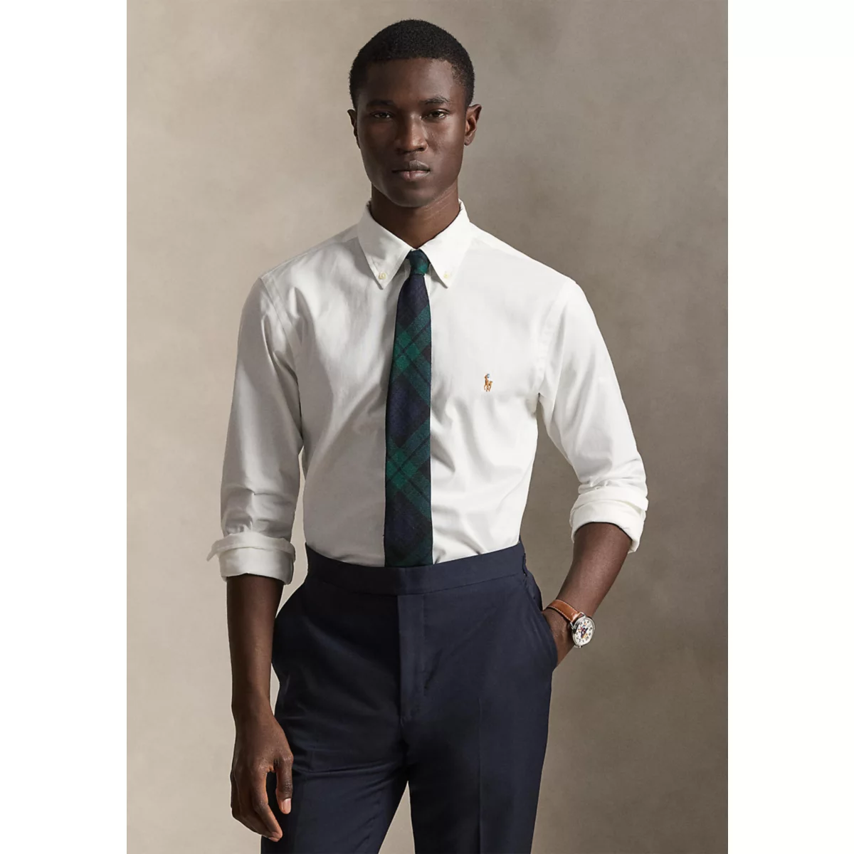 Classic Fit Performance Oxford Shirt - 6