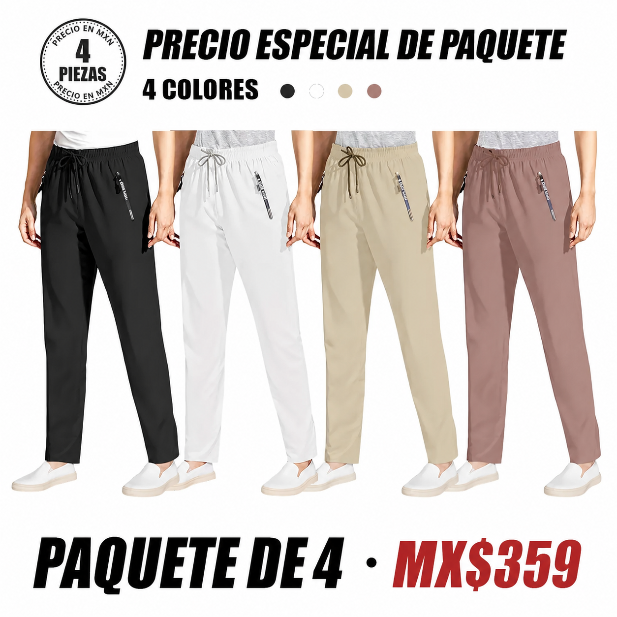 Pantalón casual ultraelástico de tacto fresco para mujer · vista 21