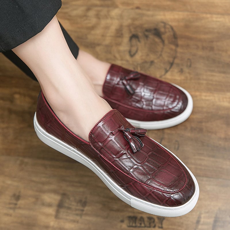 Zapatos retro ejecutivo casual Tassel Leather