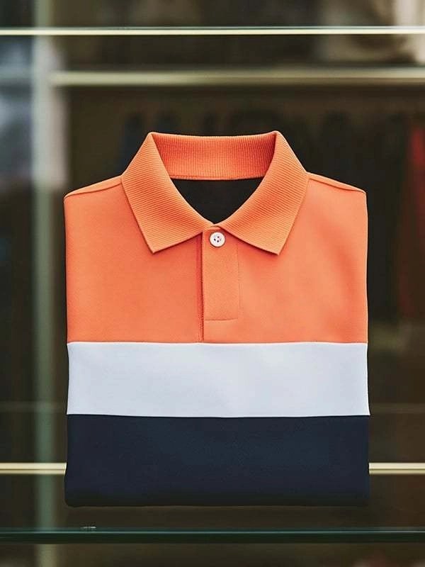 Camisa polo clásico ejecutivo Logo de manga corta para hombre