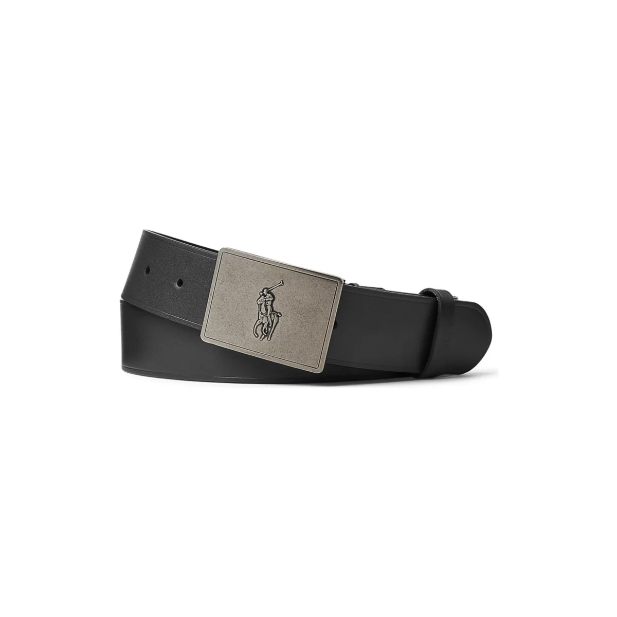 Pony Plaque Leather Belt - 3