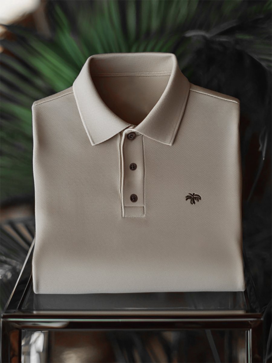 Camisa polo Couple ejecutivo casual Button de manga corta para hombre