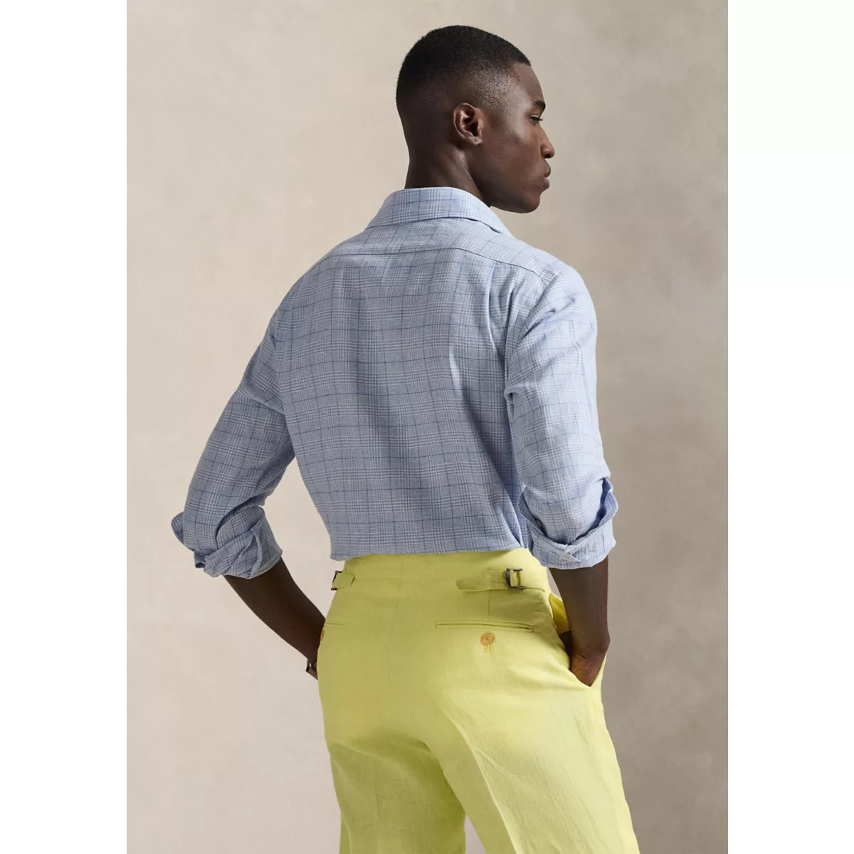 Classic Fit Checked Linen-Blend Shirt - 2
