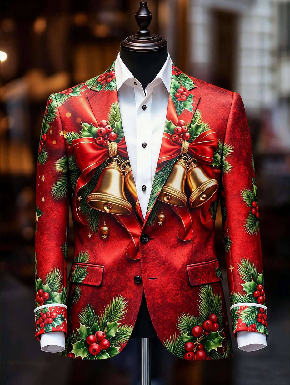 Ejecutivo casual Christmas Suit Outerwear para hombre