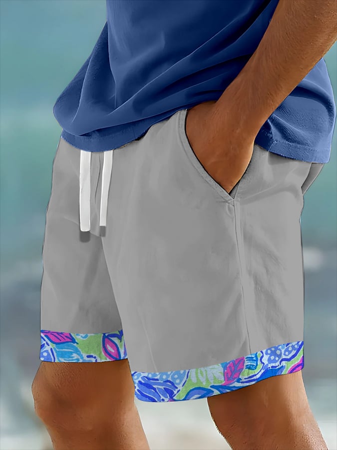 Shorts Hawaiian estampado Resort (With Pockets) para hombre