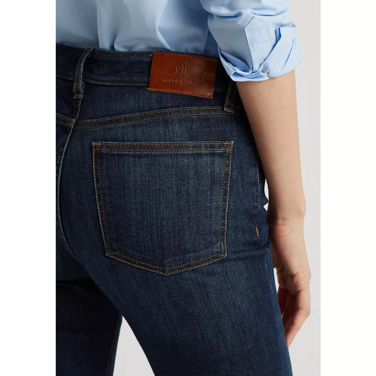 Petite Mid-Rise Straight Jeans - 4