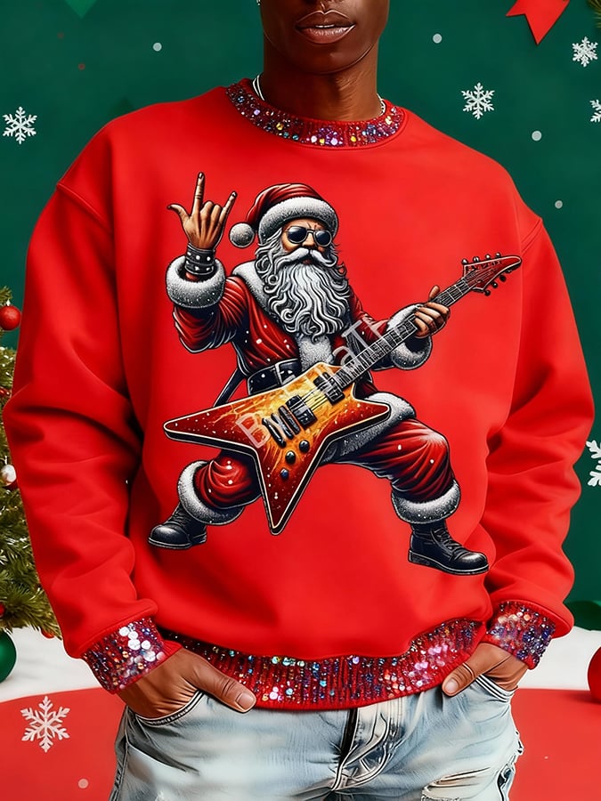 Sudadera Christmas estampado Pullover para hombre