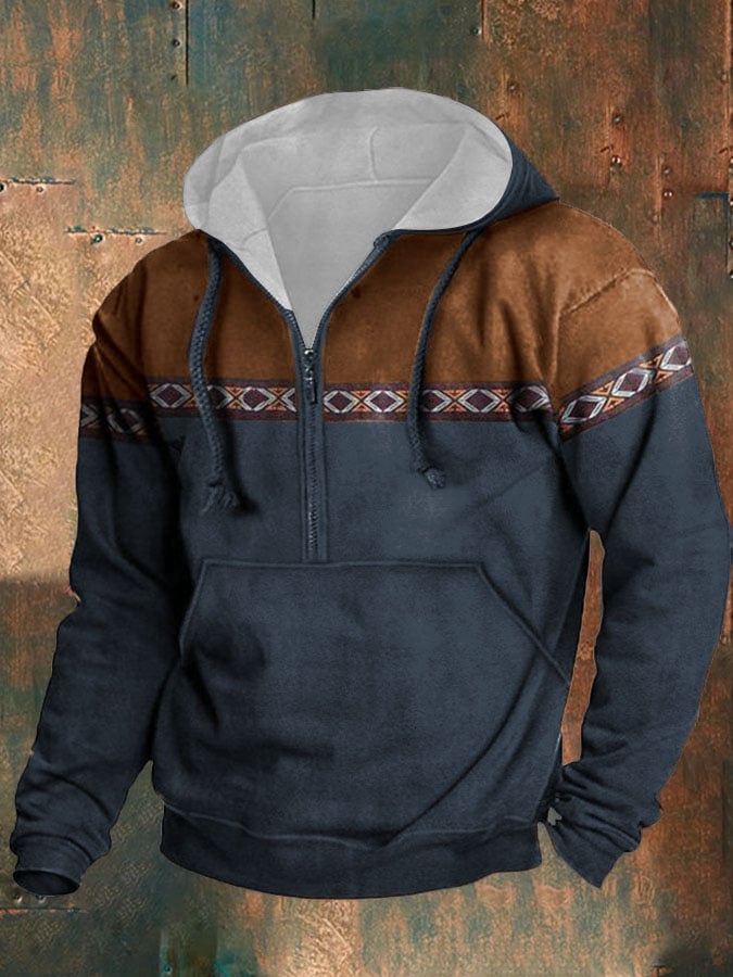 Sudadera casual Button cuello de manga larga para hombre