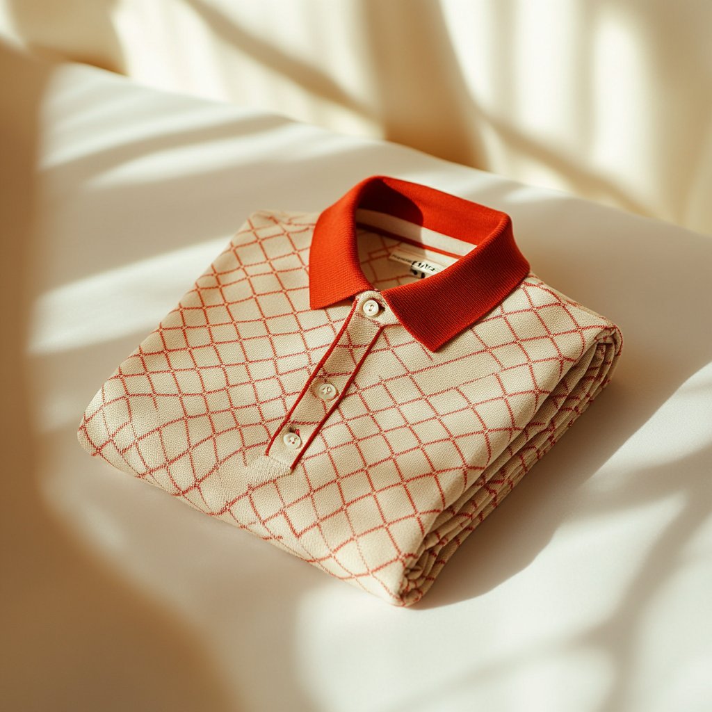 Camisa polo ejecutivo casual jacquard Button de manga corta para hombre