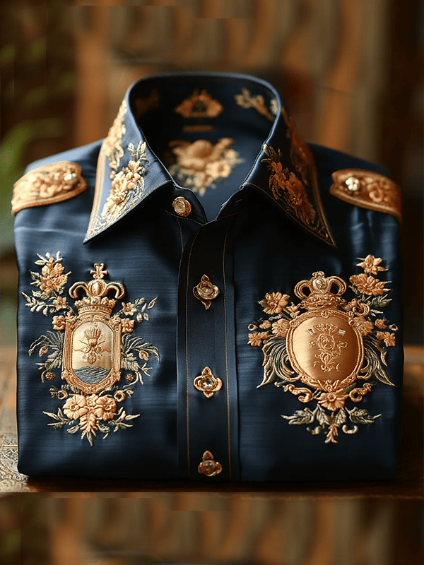 Camisa de lujo Gorgeous de manga larga para hombre