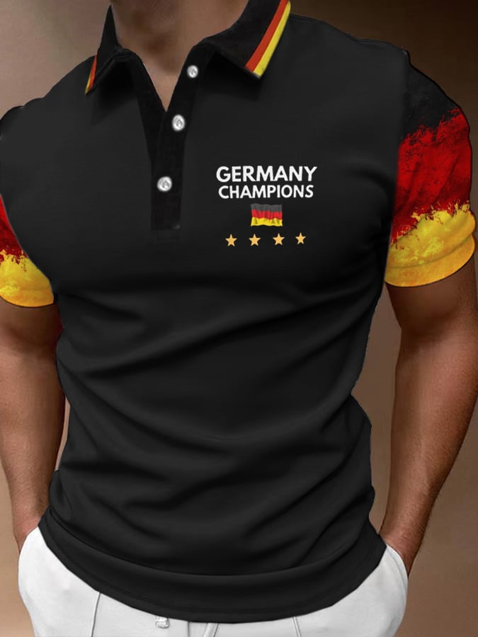 Camisa polo Germany National Football Team estampado para hombre