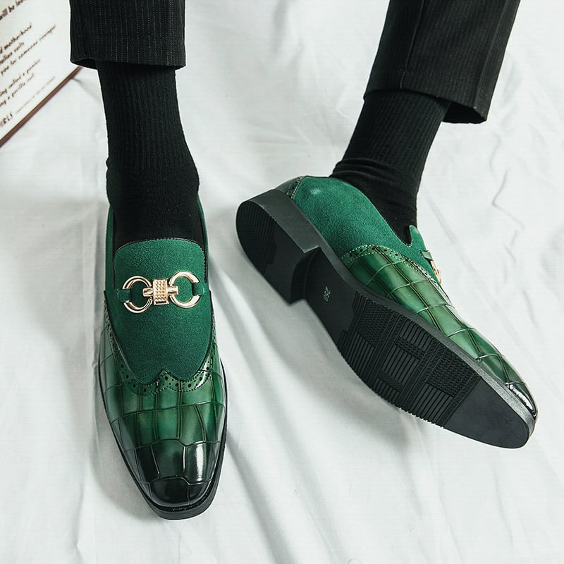 Zapatos de modaable British Style Patchpara trabajo casual para hombre