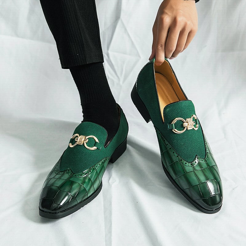 Zapatos de modaable British Style Patchpara trabajo casual para hombre