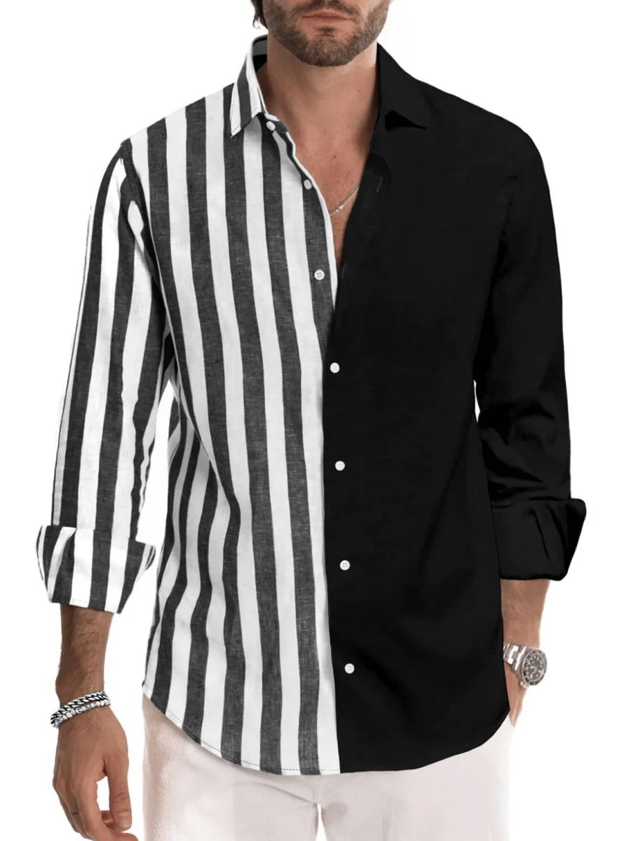 Casual a rayas Princamiseta para hombre