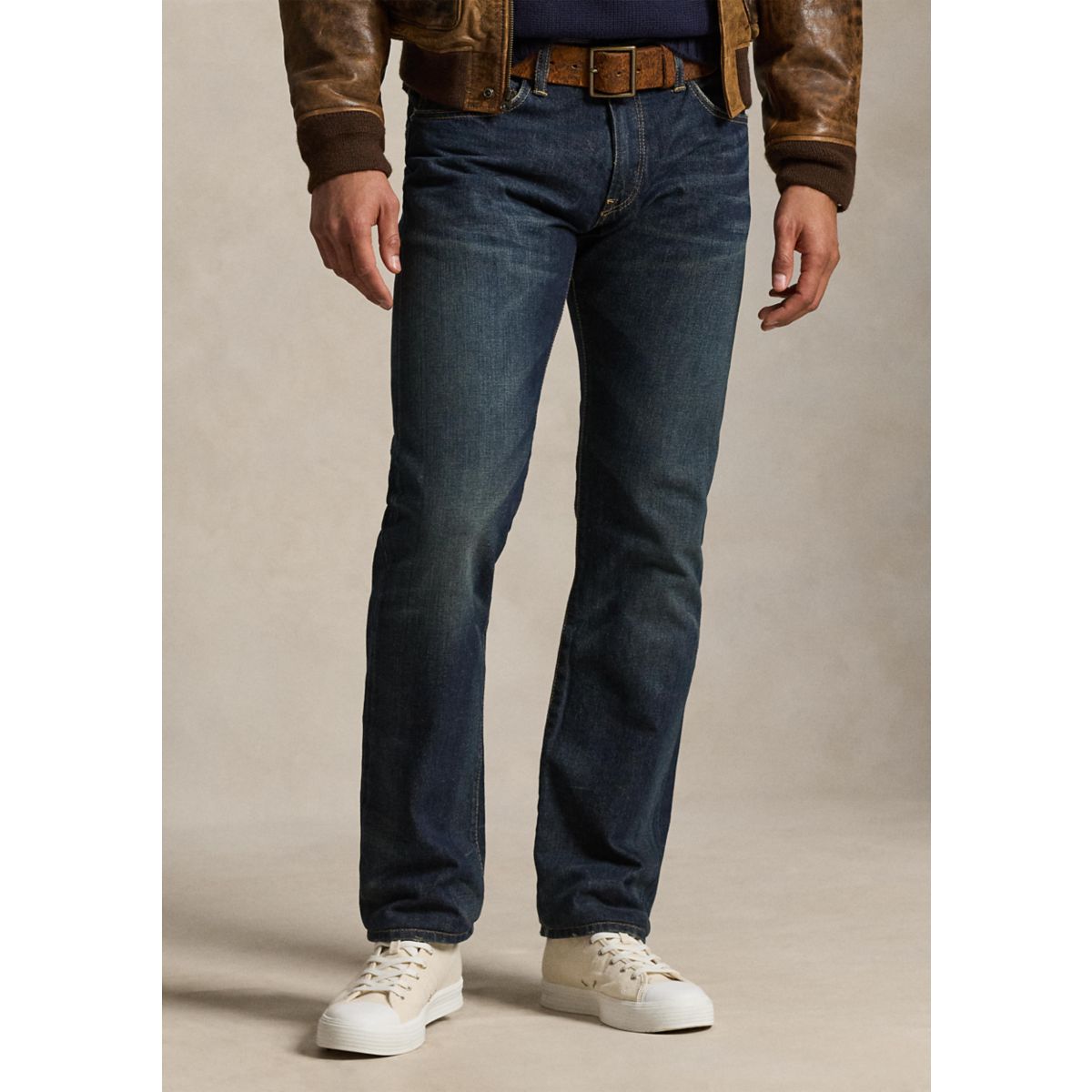 Straight-Fit Lightweight Morris-Wash Jeans - 1