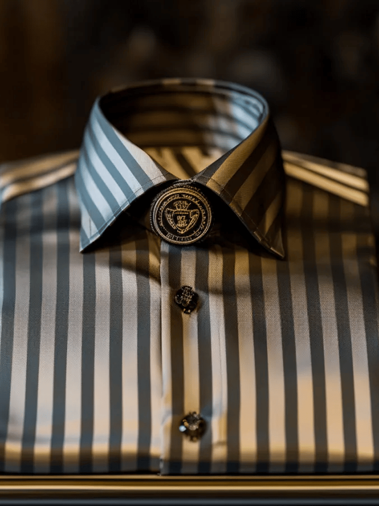 Camisa de lujo ejecutivo de manga larga para hombre