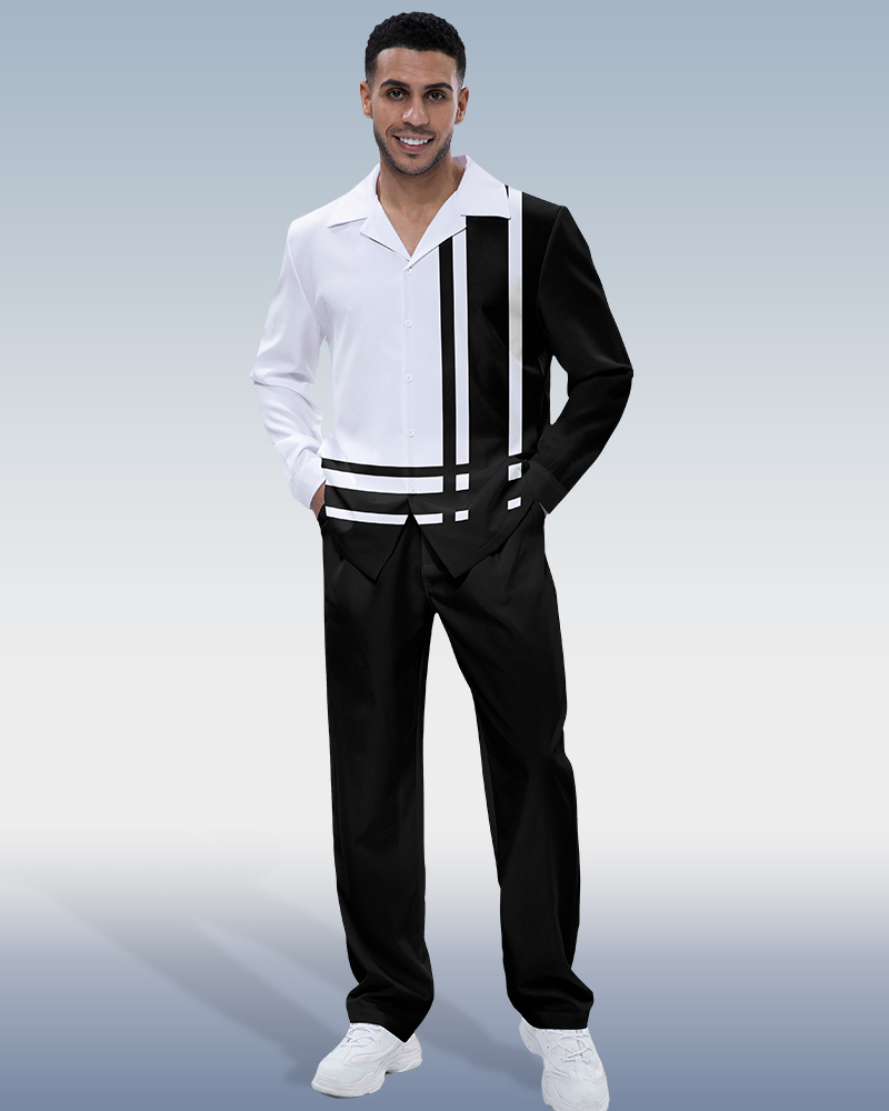 Black Art de manga larga Walking Suit