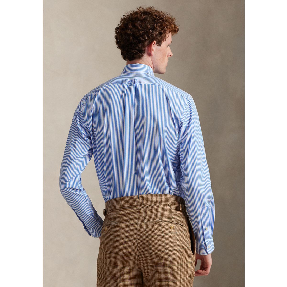 Classic Fit Striped Stretch Poplin Shirt - 2