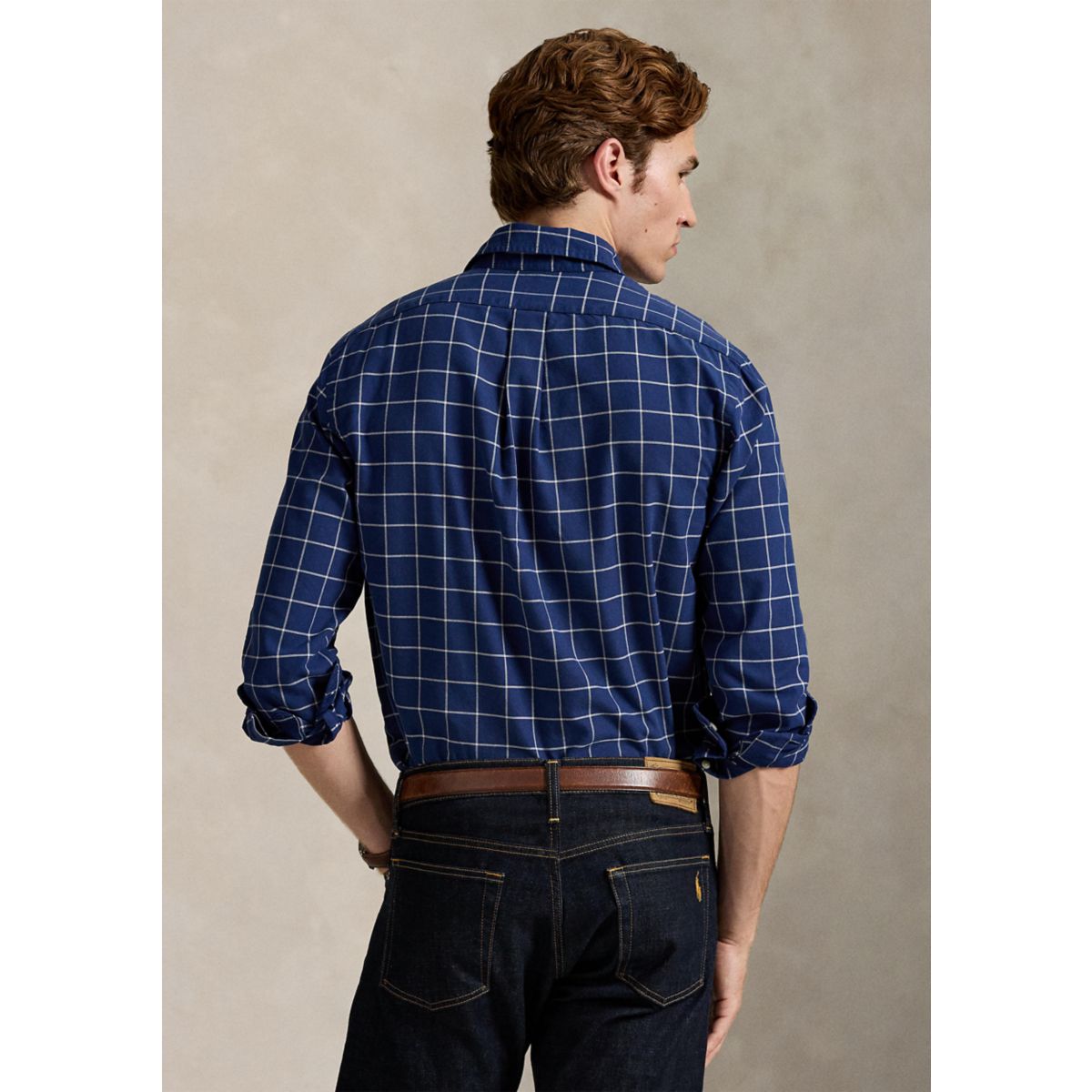 Classic Fit Windowpane Oxford Shirt - 2