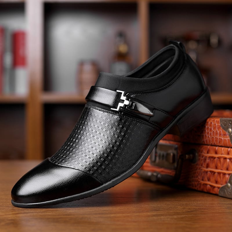 British Style Formal Wear ejecutivo Breathable Non-Slip Leather zapatos