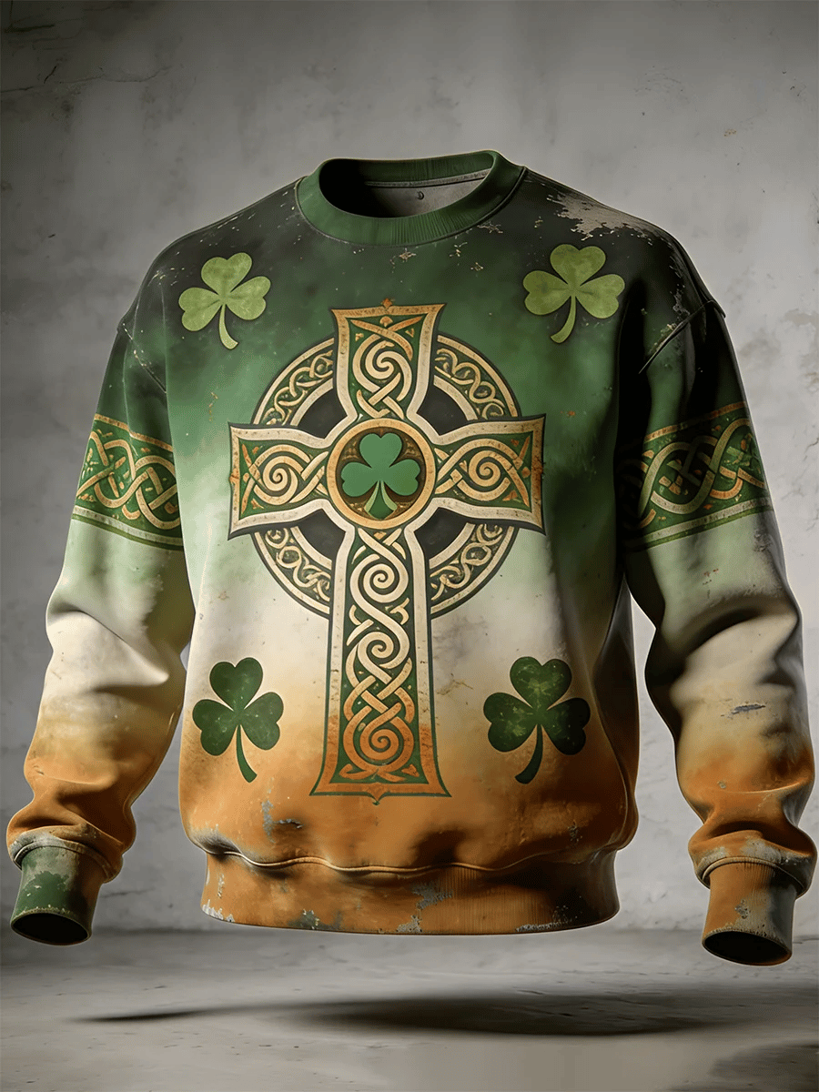 Sudadera St. Patrick's Day estampado para hombre