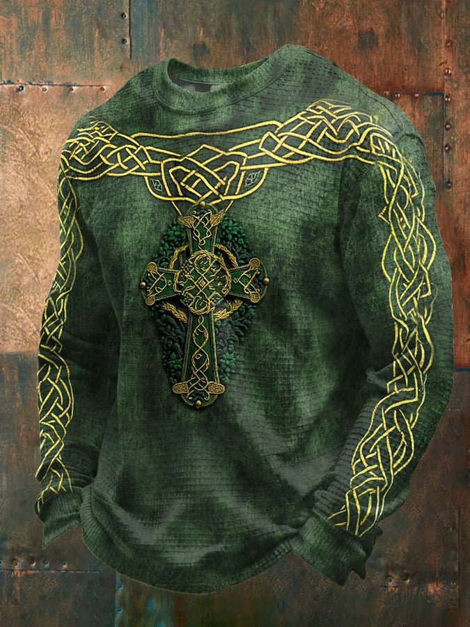 Sudadera casual estampado de manga larga para hombre