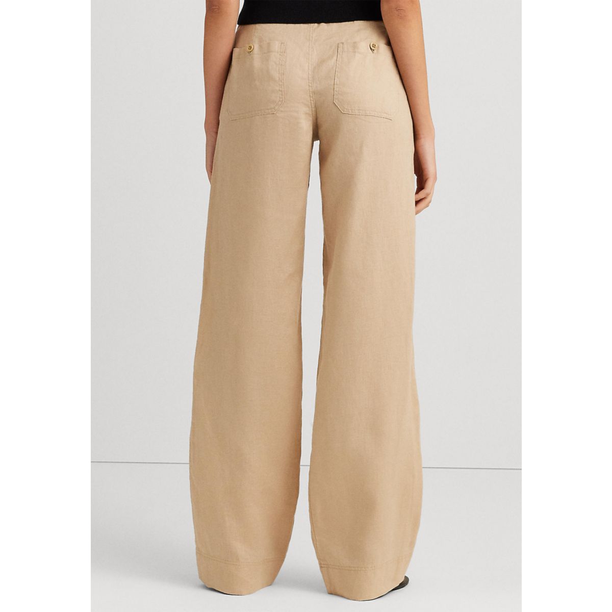 Women's Linen Wide-Leg Pants - 6
