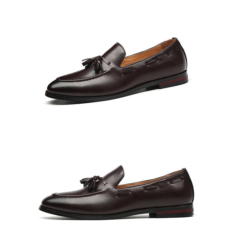 Zapatos de moda vintage Tassel cuero para hombre