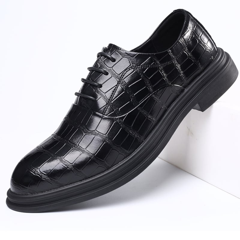 Zapatos ejecutivo casual All-Match Lace-Up cuero