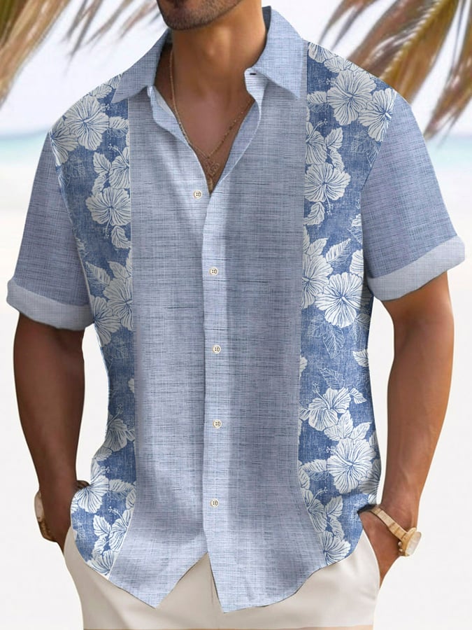 De moda casual Color Contrast Princamiseta