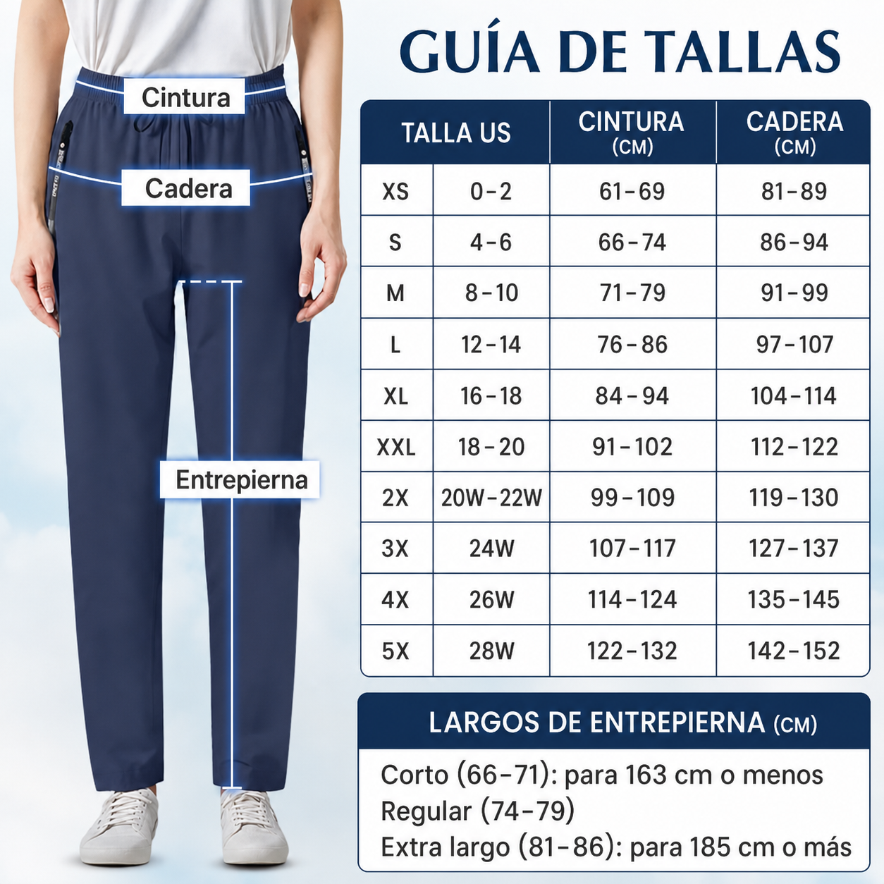 Pantalón casual ultraelástico de tacto fresco para mujer · vista 5