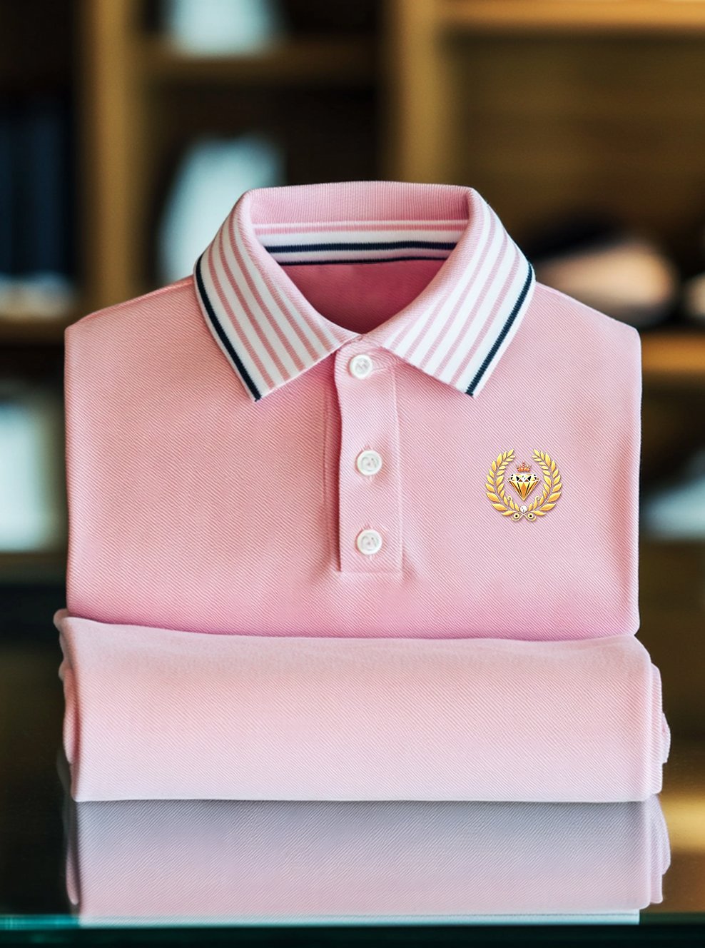 Camisa polo ejecutivo casual Button de manga corta para hombre