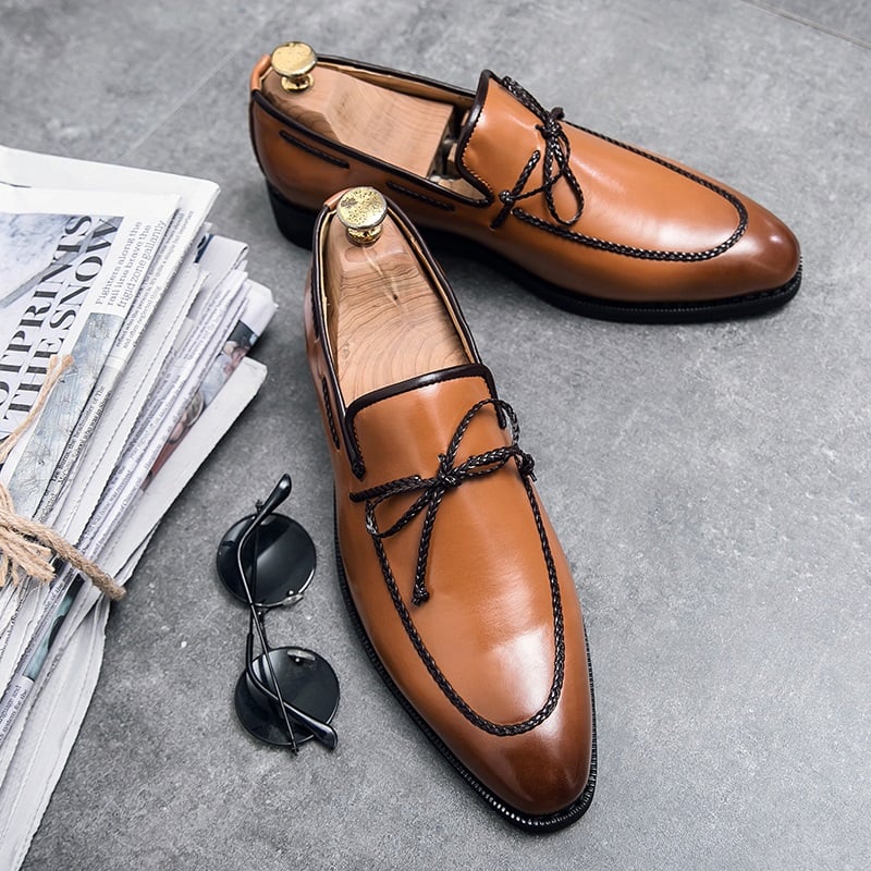 Mocasines Men de moda cuero Trend casual