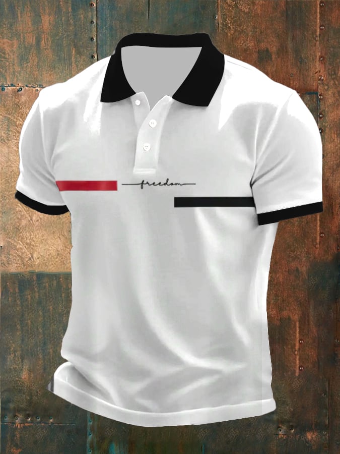 Camisa polo Faith estampado Button Design para hombre