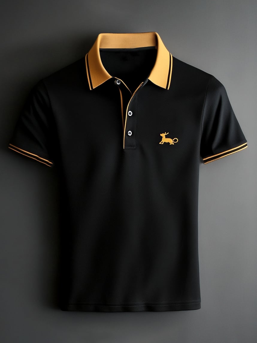 Camisa polo ejecutivo casual Button de manga corta para hombre