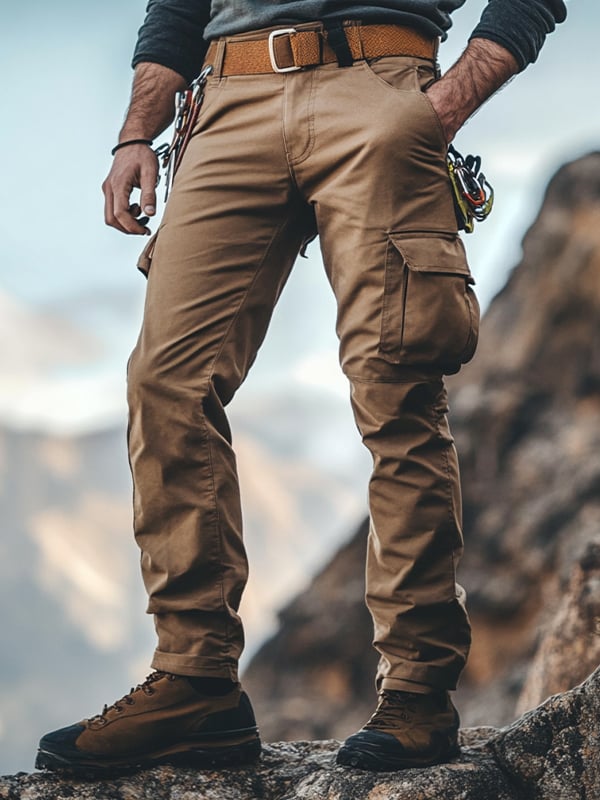 Western para exterior Sports tejido Multi-bolsillo Overalls para hombre