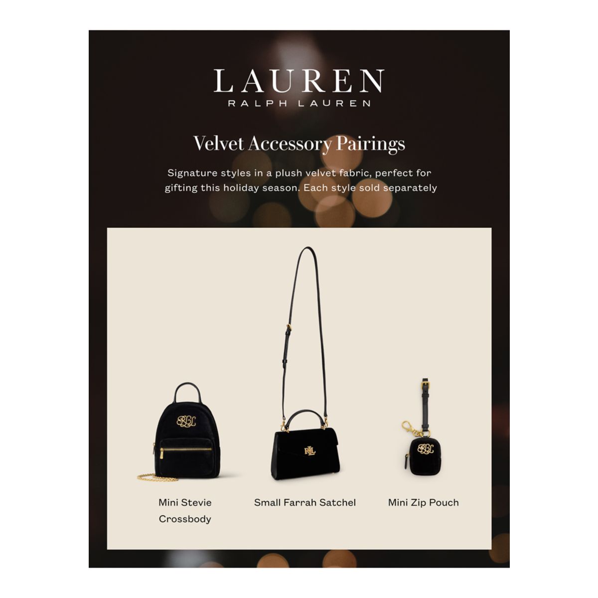 Velvet Mini Zip Pouch - 6