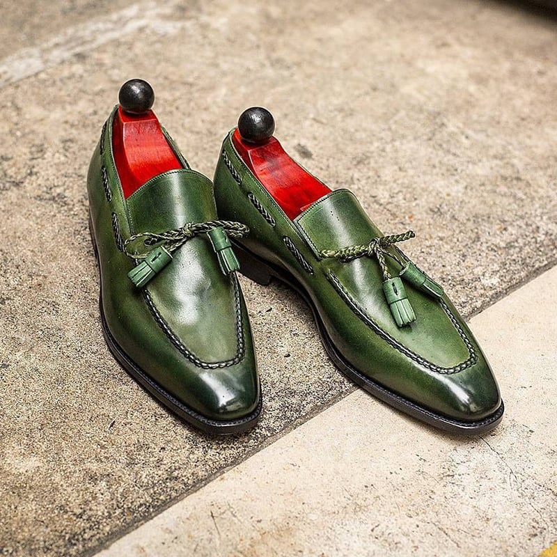Zapatos de modaable British Style ejecutivo casual Tassel Design para hombre