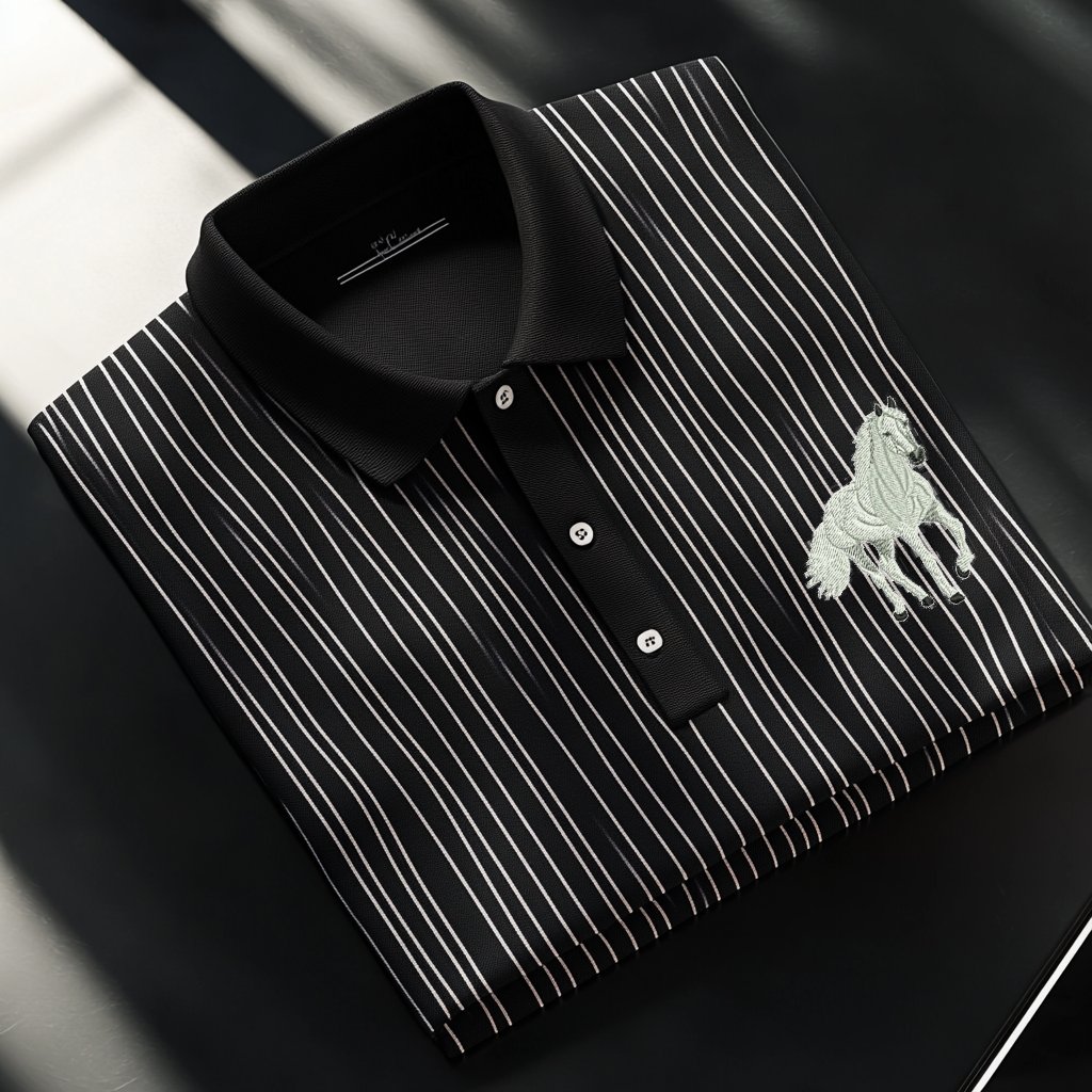 Camisa polo ejecutivo casual Button de manga corta para hombre