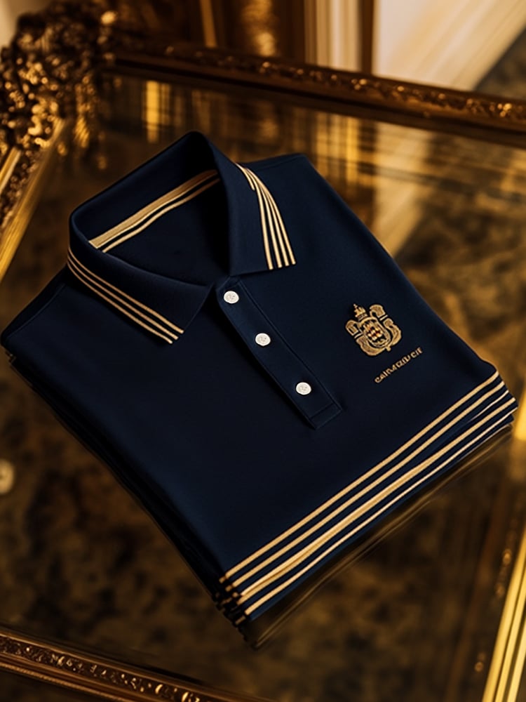 Camisa polo ejecutivo casual Button de manga corta para hombre