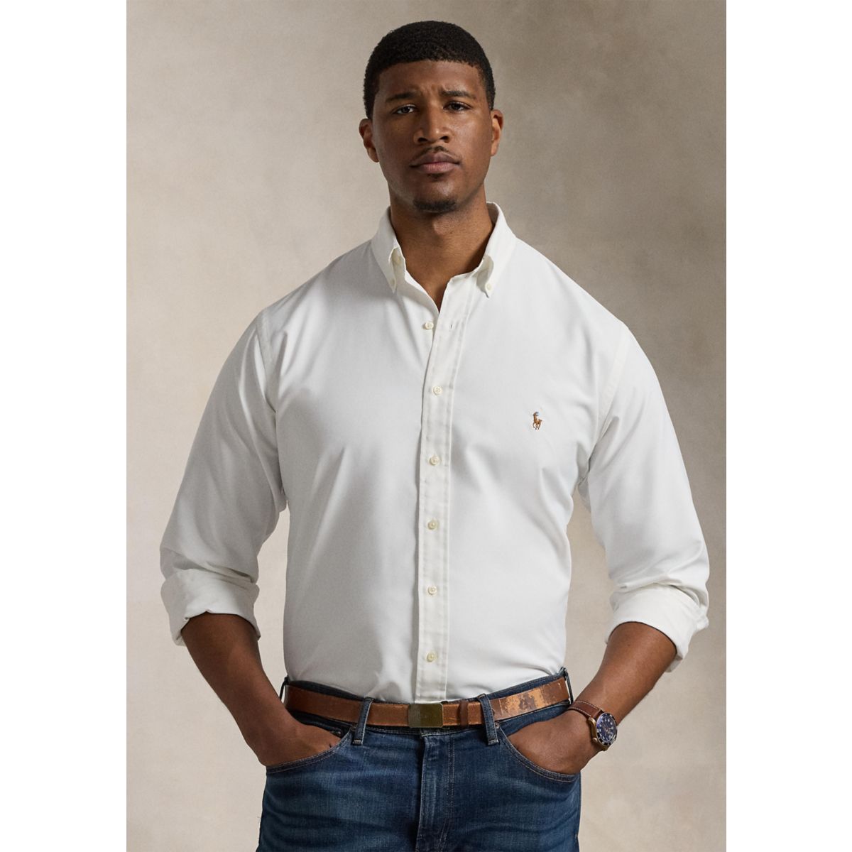 Big & Tall Performance Oxford Shirt - 1