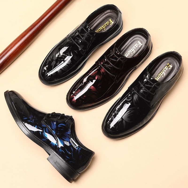 Zapatos petal diseño cuero para hombre