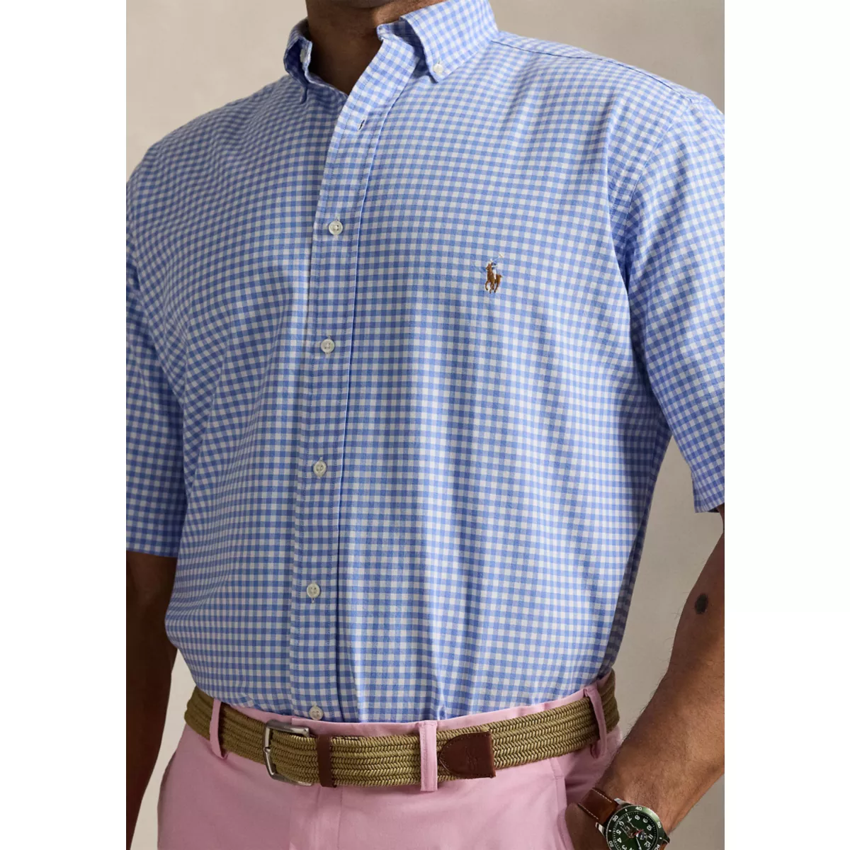 Big & Tall Plaid Oxford Shirt - 3