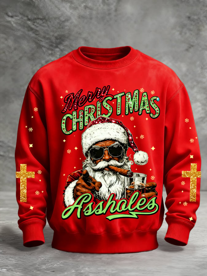 Sudadera Christmas estampado Pullover para hombre