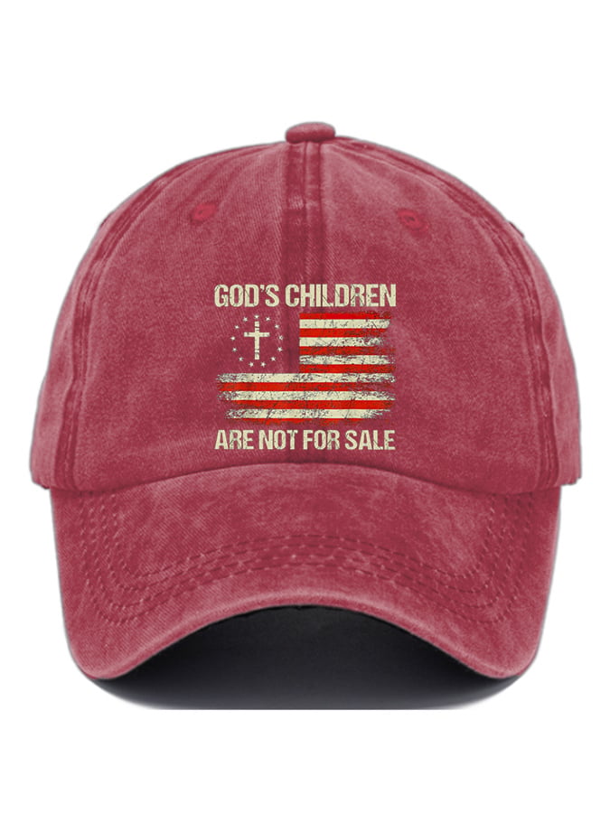 Gorras casual God'S Children Are Not For Sale estampado Baseball