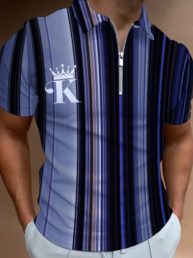 Casual cierre Polo para hombre