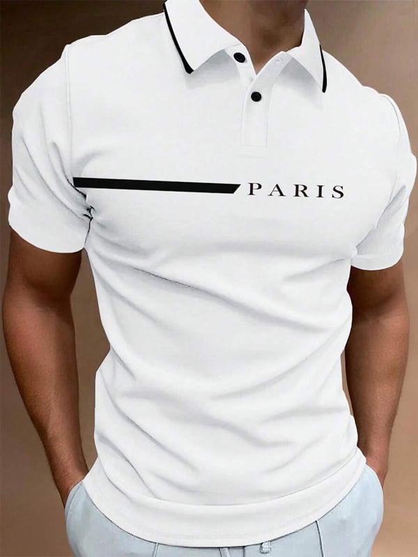 Camisa casual ejecutivo de moda polos para hombre