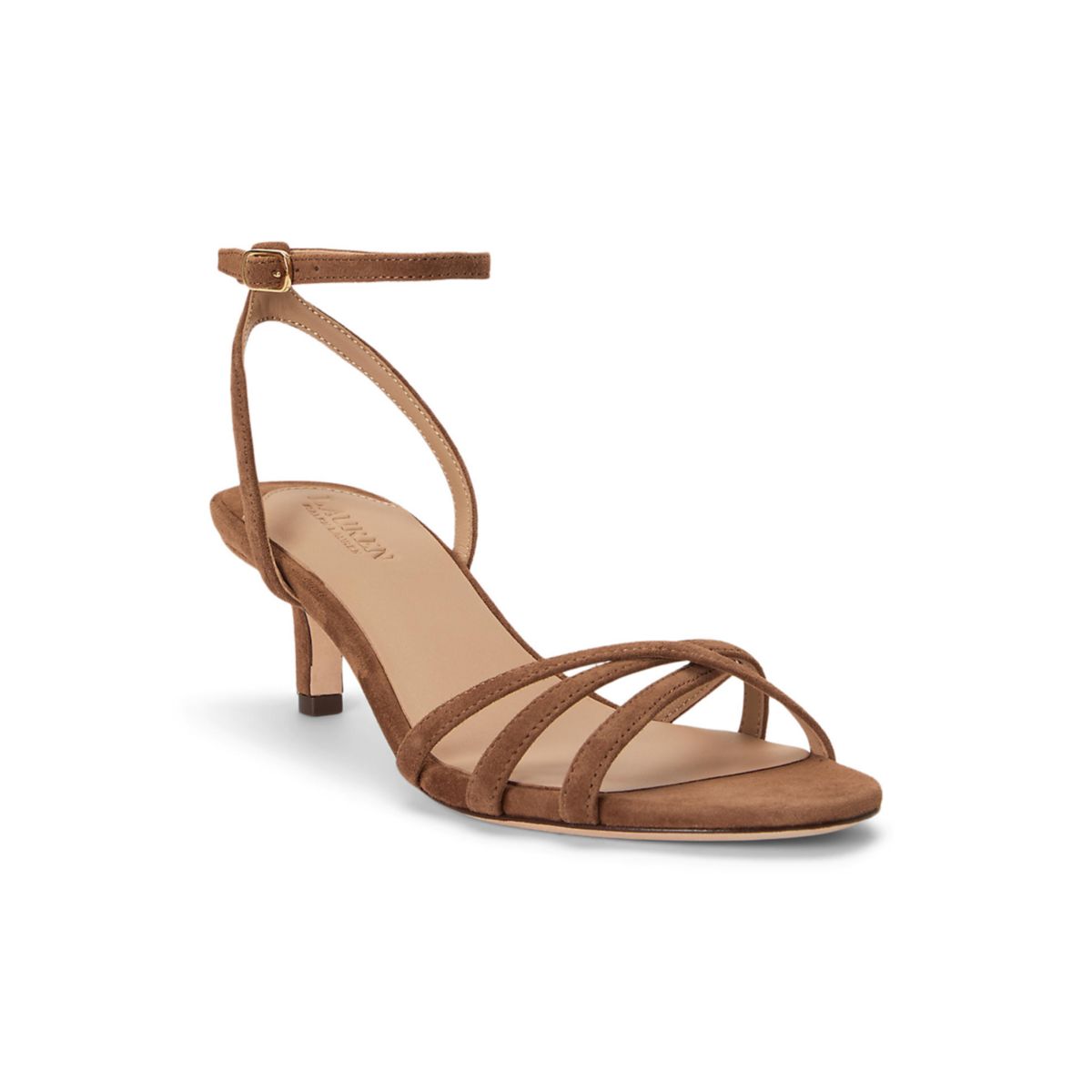 Kendyl Kitten-Heel Suede Sandals - 1