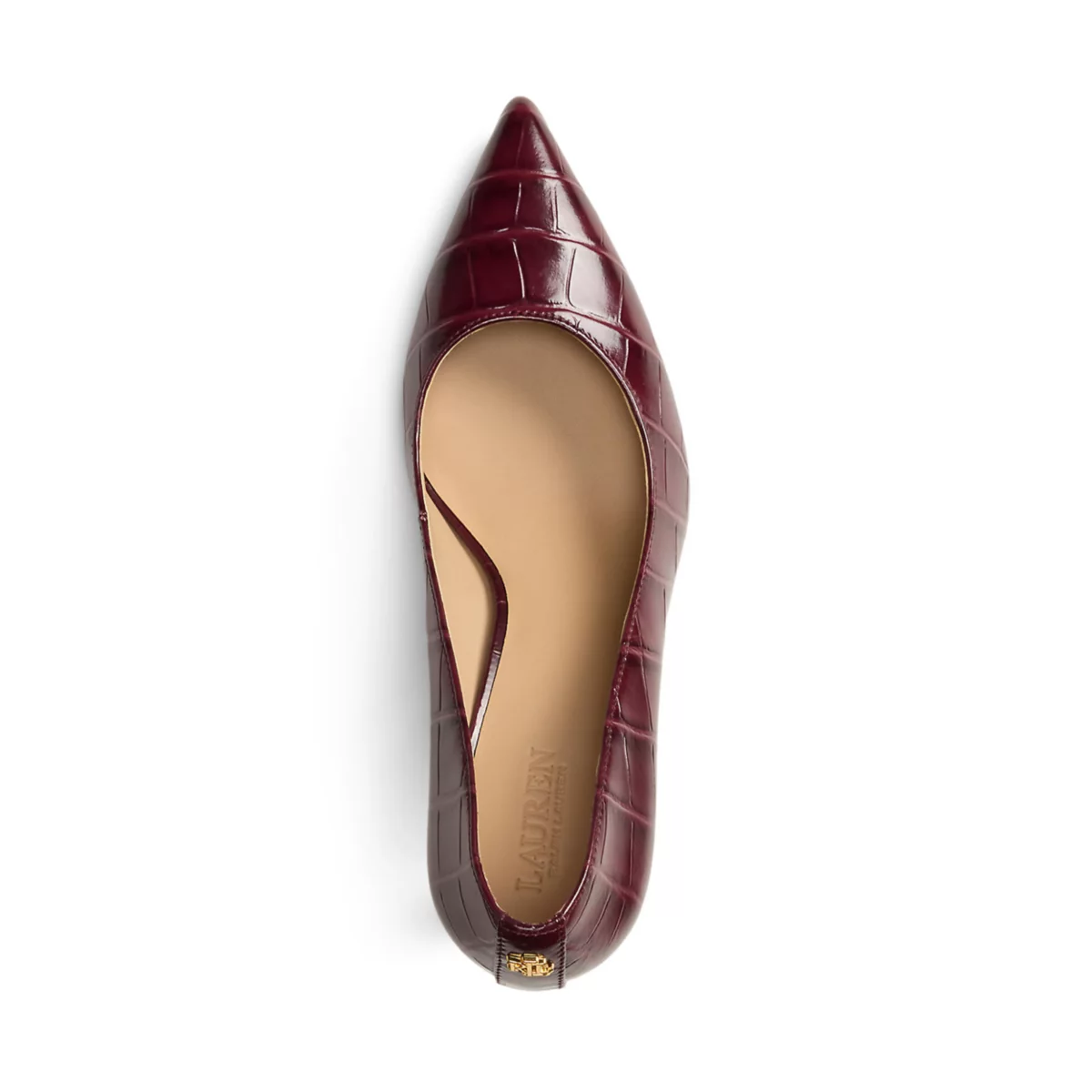 Lanette Croc-Embossed Leather Pumps - 4