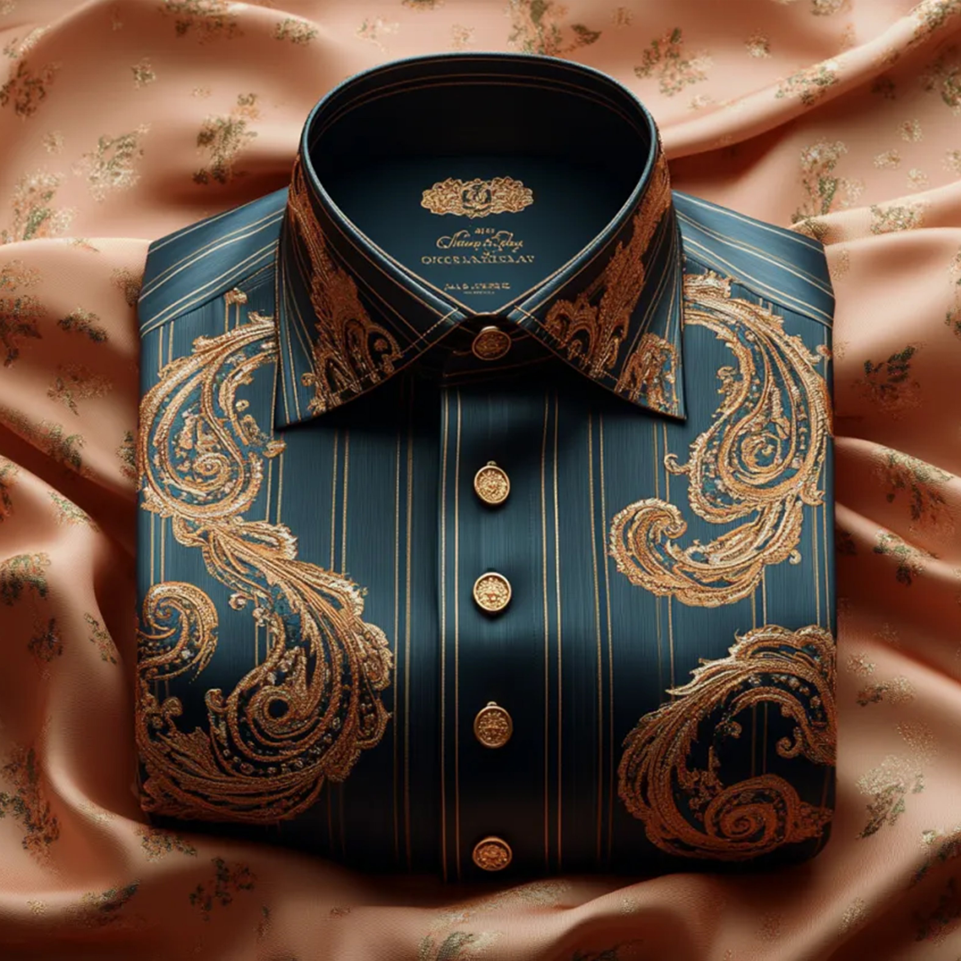 Light de lujo ejecutivo a rayas Princamiseta para hombre